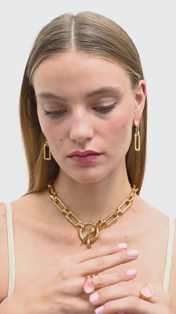 
                  
                    Load and play video in Gallery viewer, Swarovski crystal teardrop ring
                  
                