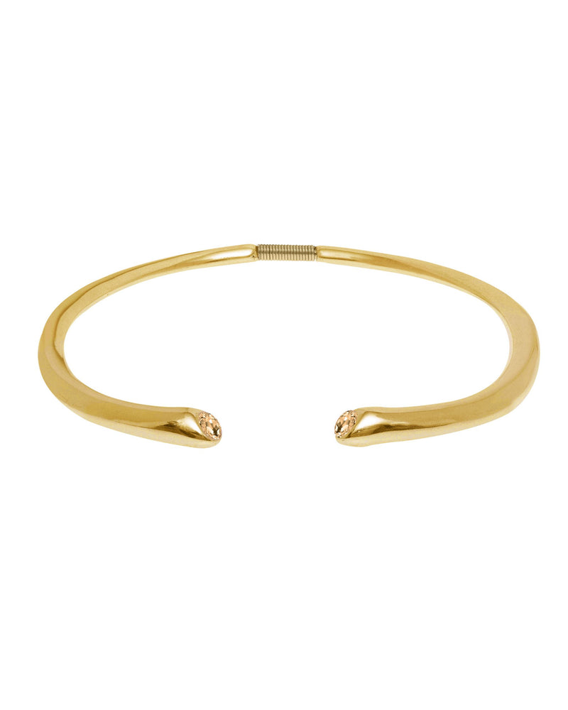 
                  
                    Open collar necklace with Swarovski crystals Fire
                  
                