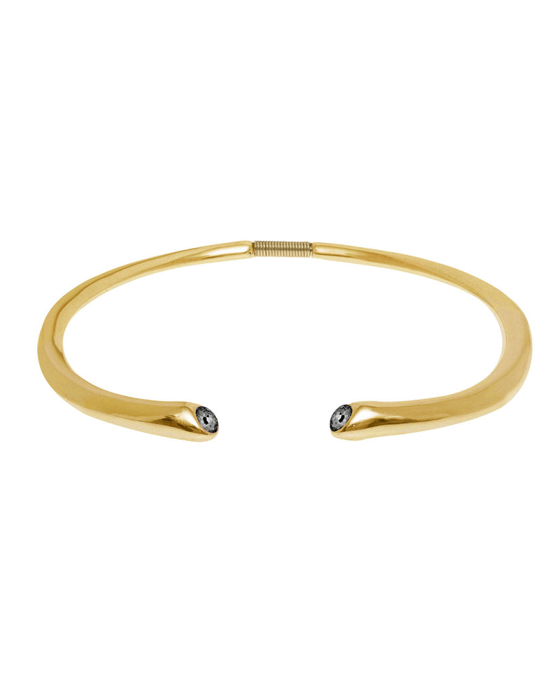 
                  
                    Open collar necklace with Swarovski crystals Fire
                  
                