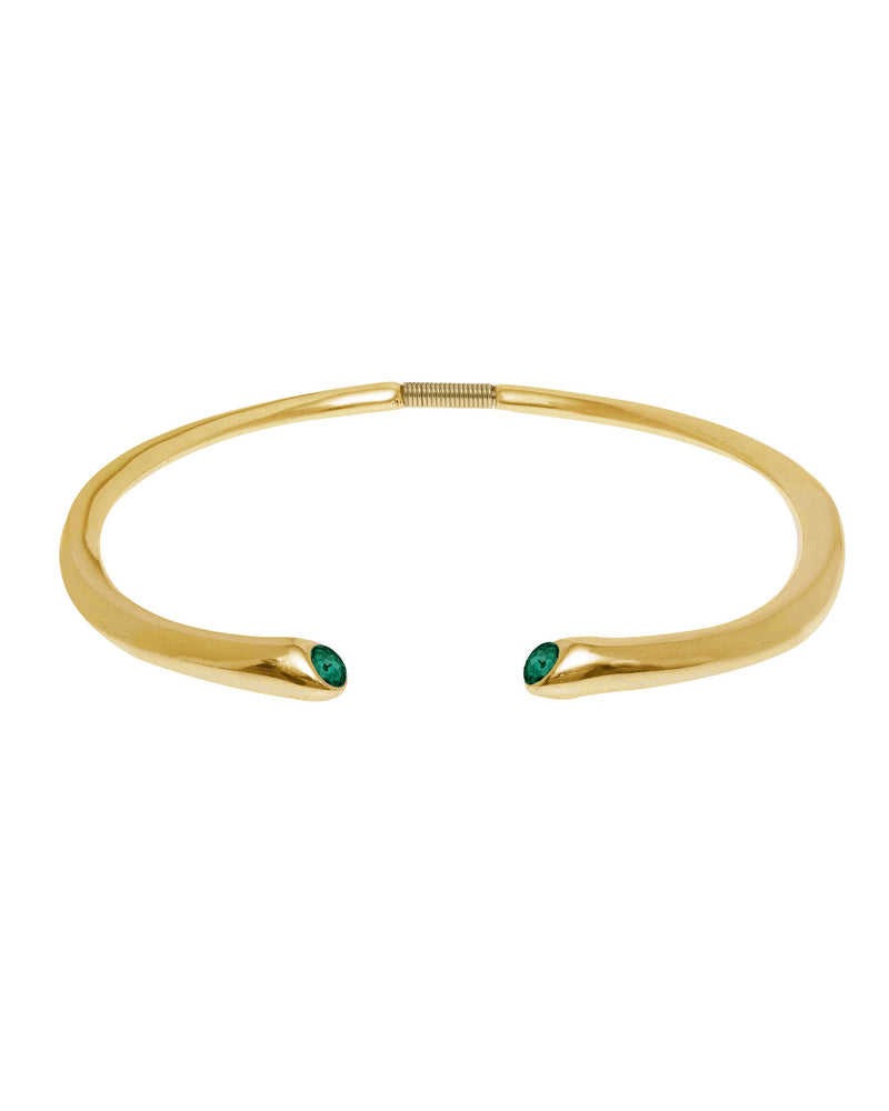 
                  
                    Open collar necklace with Swarovski crystals Fire
                  
                