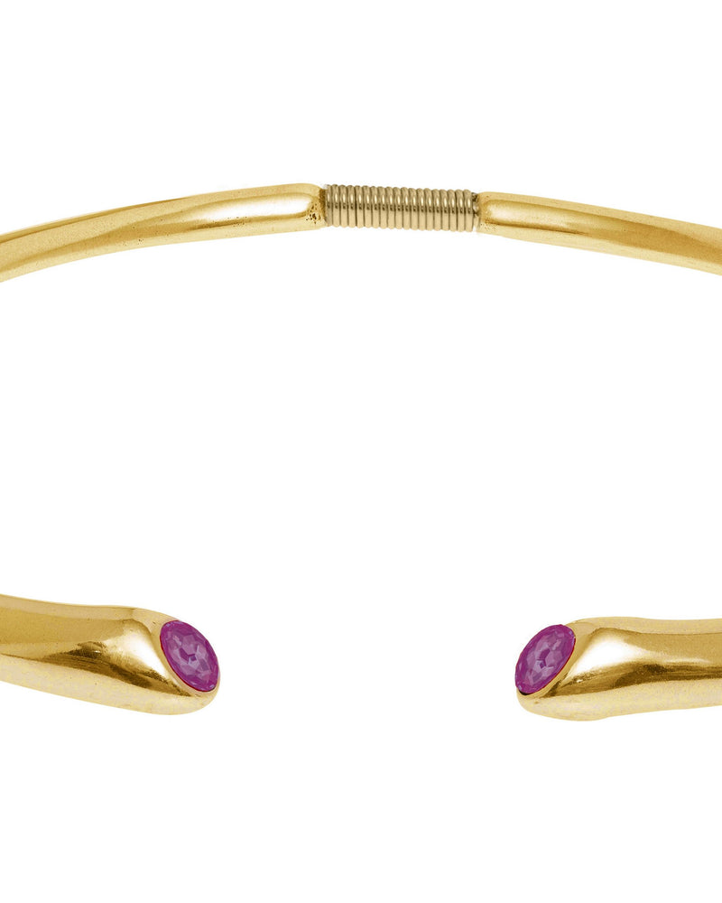 
                  
                    Open collar necklace with Swarovski crystals Fire
                  
                