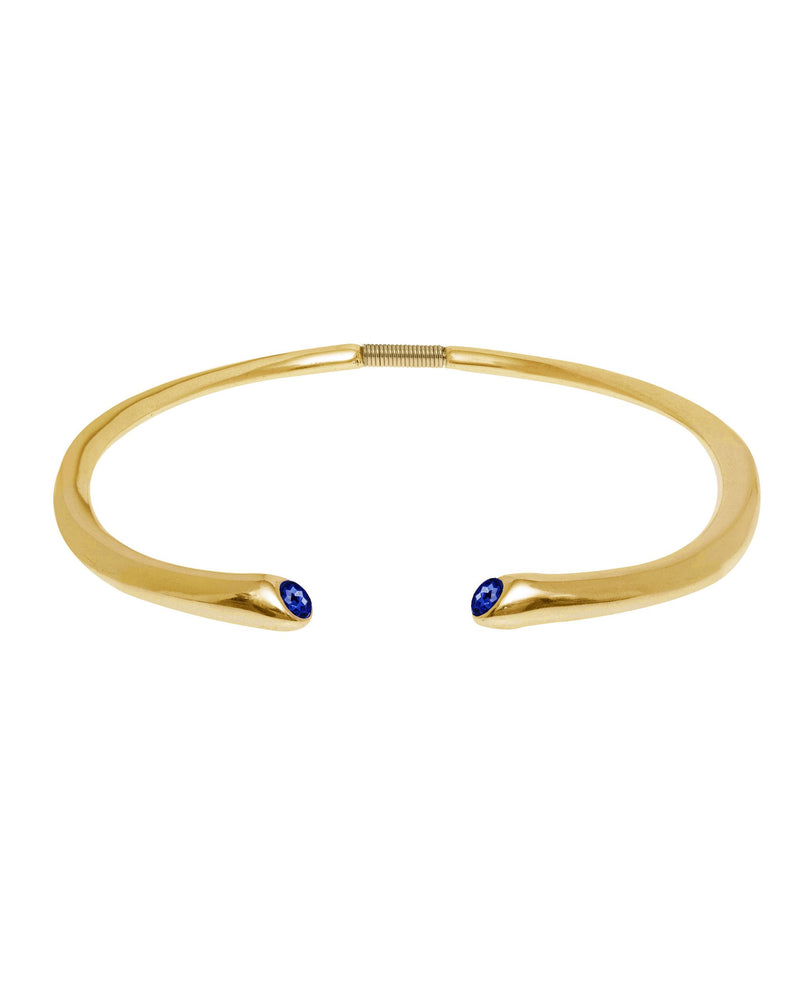 
                  
                    Open collar necklace with Swarovski crystals Fire
                  
                