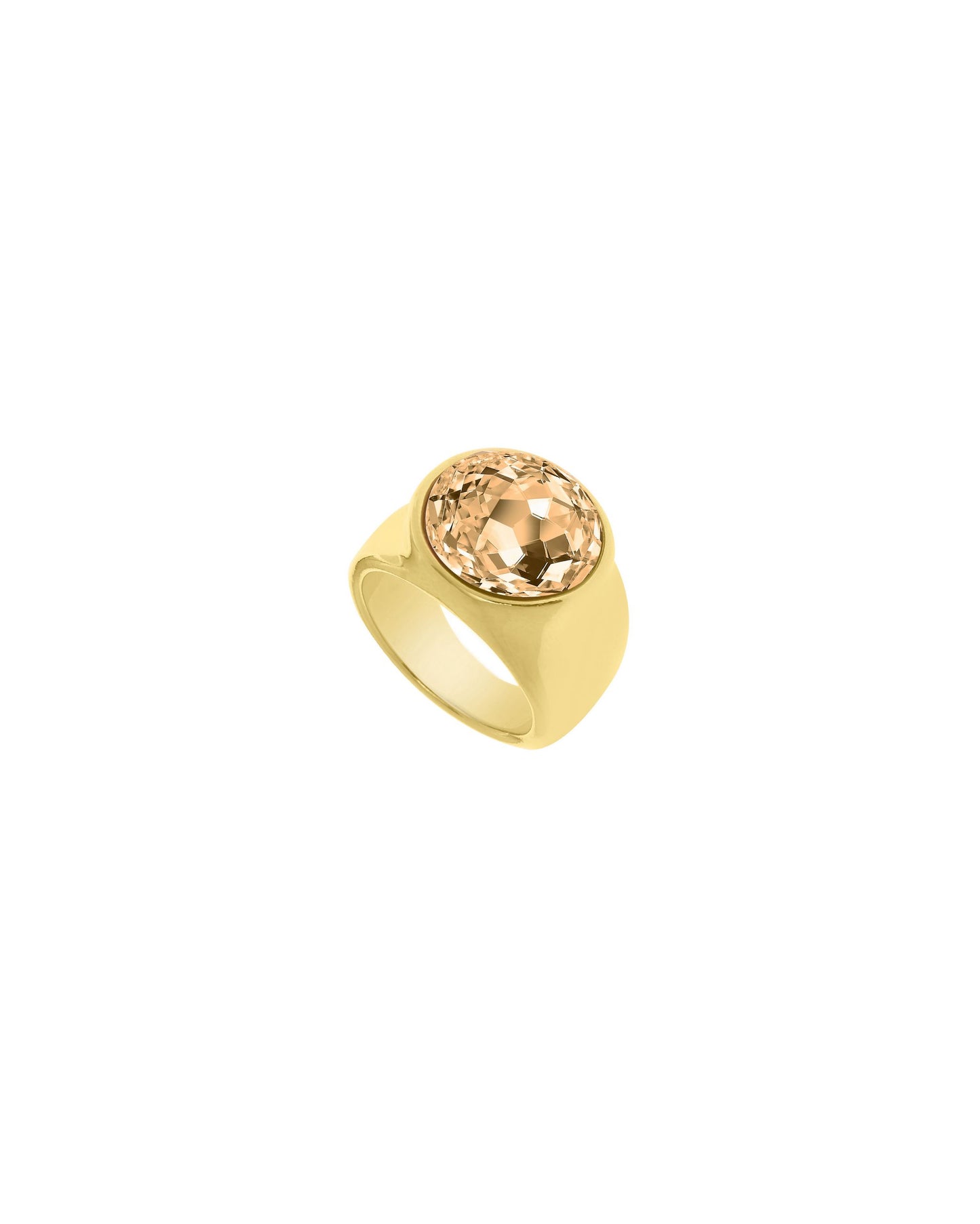 
                  
                    24k Gold Plated Signet Ring with Swarovski Crystal Alma
                  
                