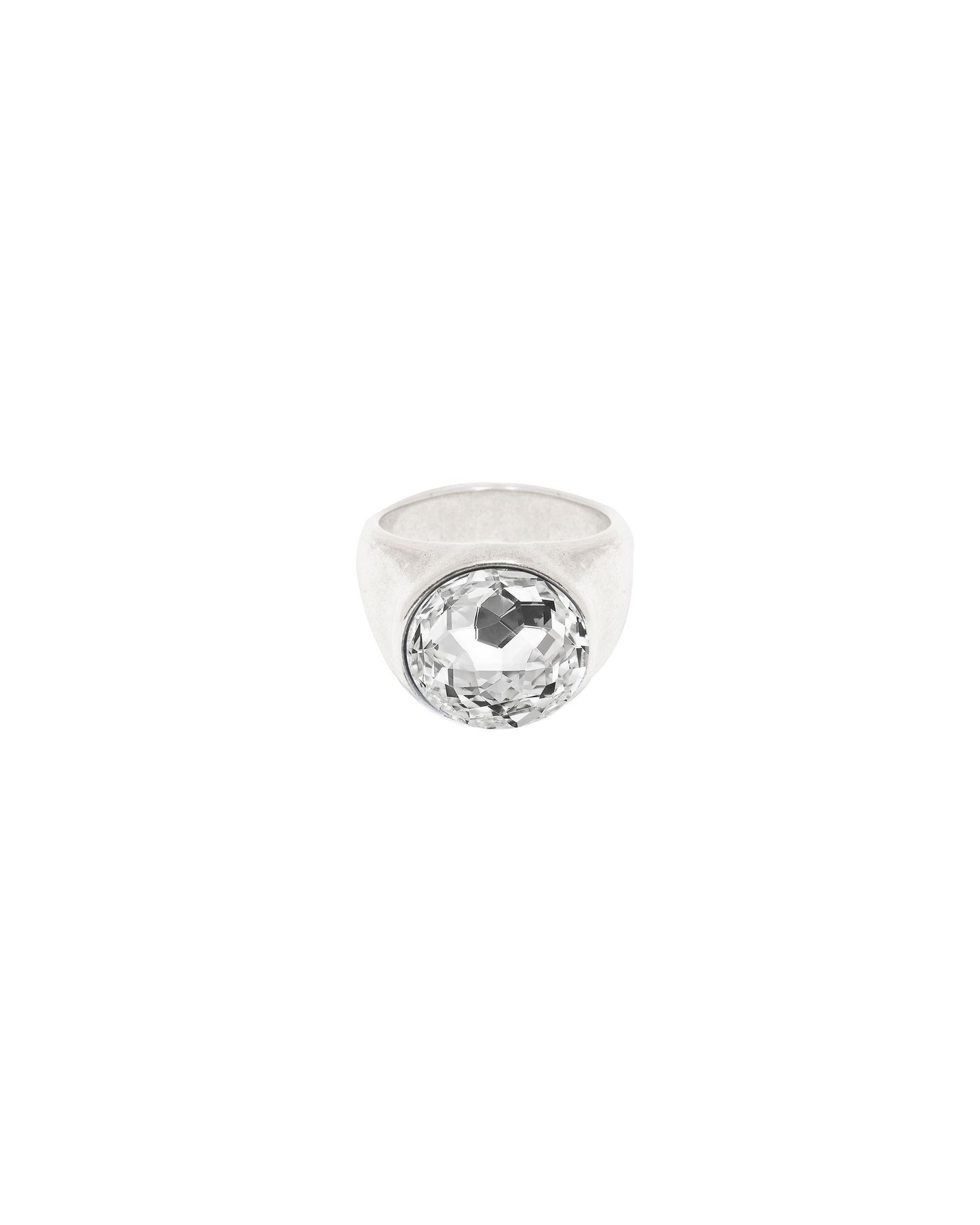 
                  
                    Sterling silver plated Signet Ring with Swarovski crystal
                  
                