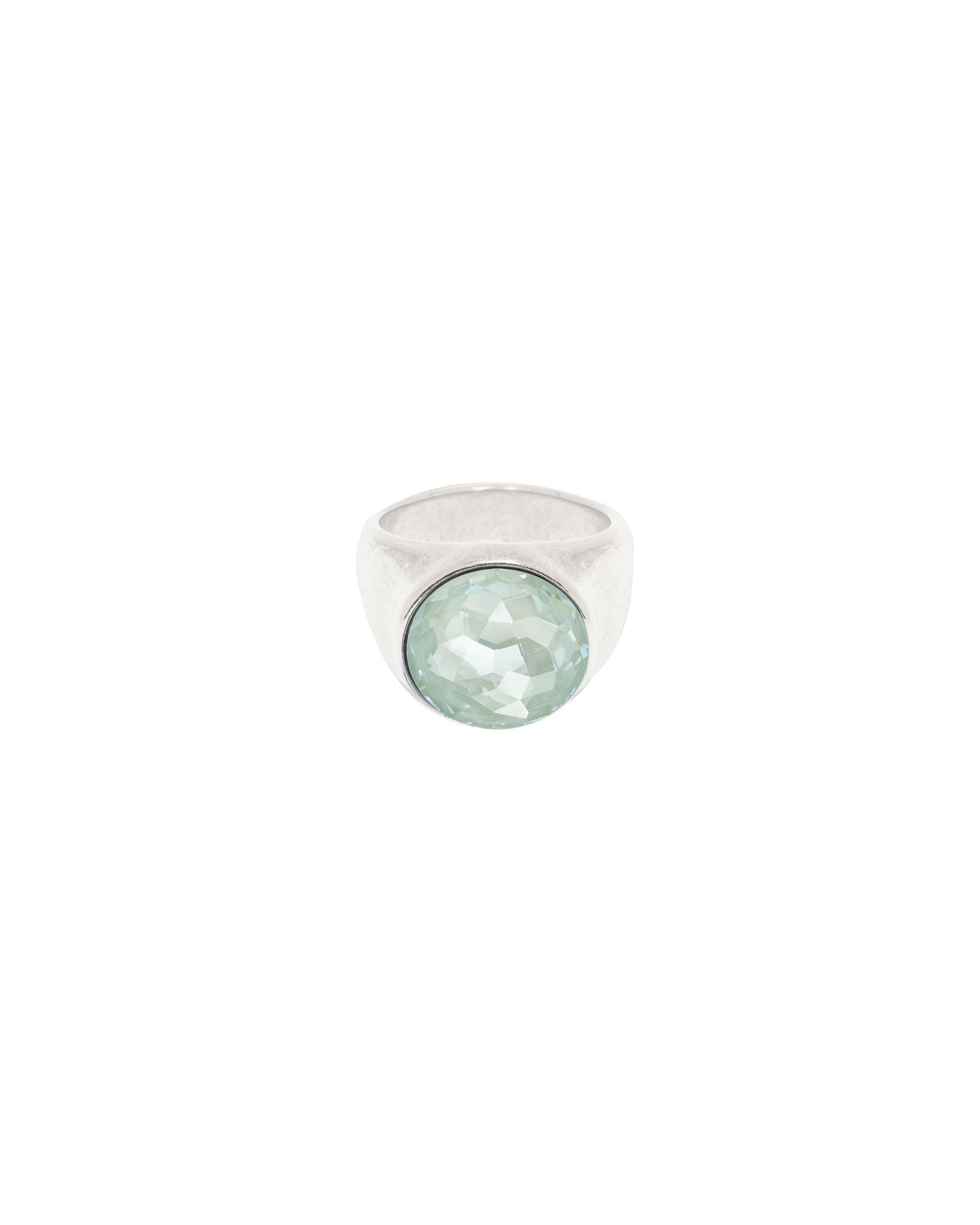 
                  
                    Sterling silver plated Signet Ring with Swarovski crystal
                  
                