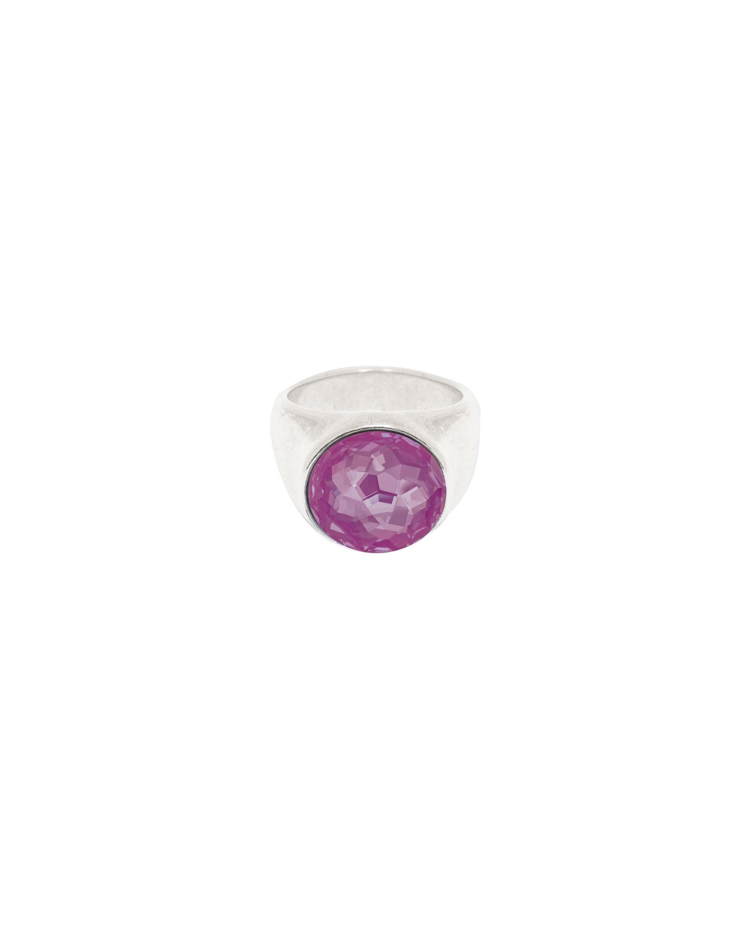 
                  
                    Sterling silver plated Signet Ring with Swarovski crystal
                  
                