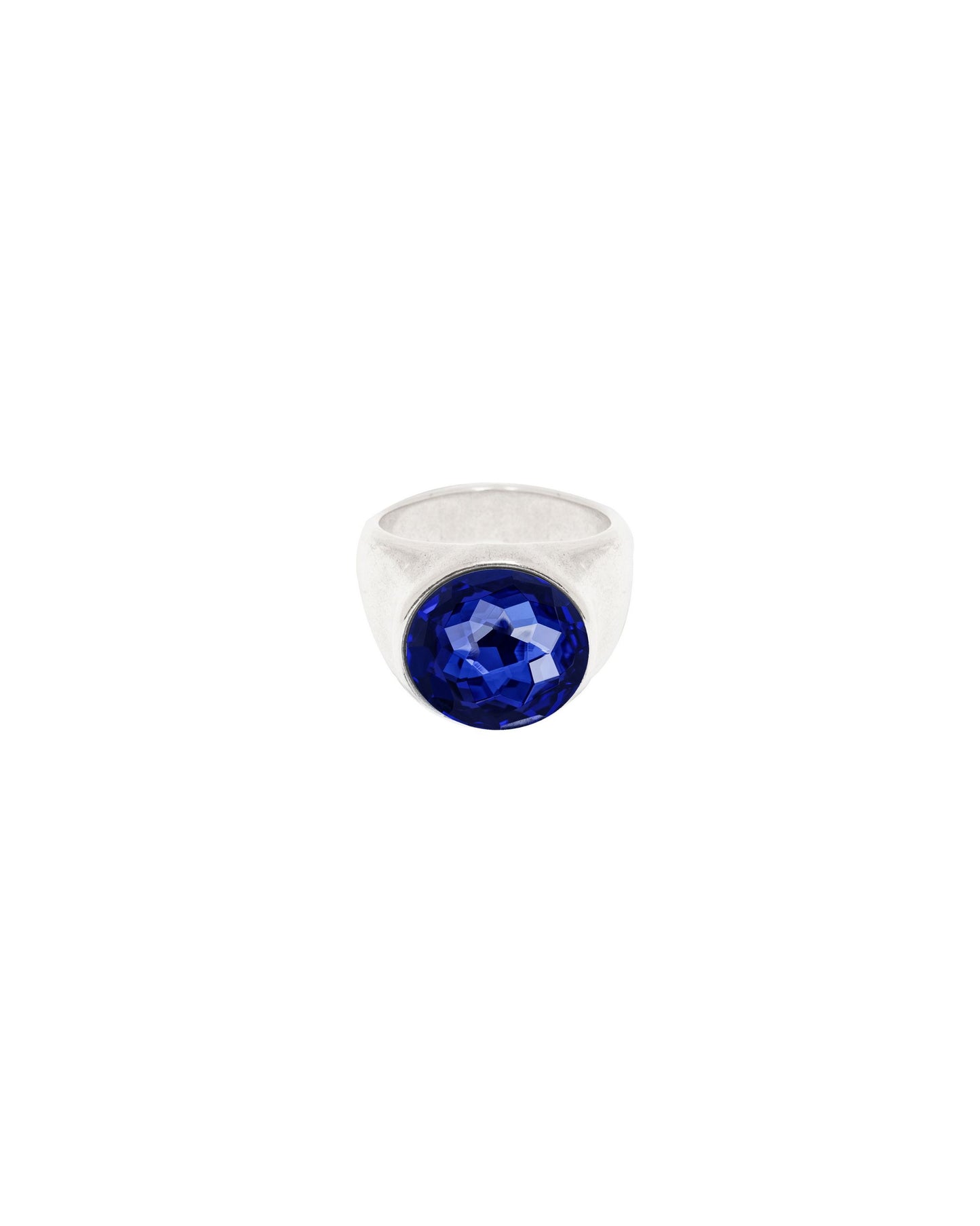 
                  
                    Sterling silver plated Signet Ring with Swarovski crystal
                  
                